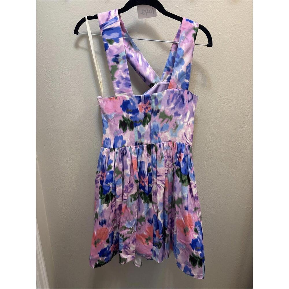 Shoshanna Midnight Cadey Asymmetrical Neckline Dress, NWT, Size 4, #1073 - Picture 8 of 8